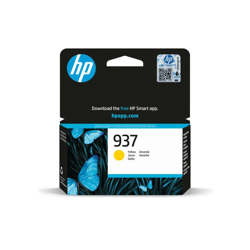 Tinteiro HP 937 Amarelo Original (4S6W4NE)