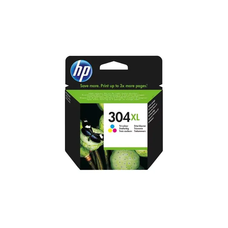Tinteiro HP 304 XL Original Tricolor (N9K07AE)