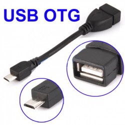 Cabo USB OTG Fêmea para Micro USB Cablexpert